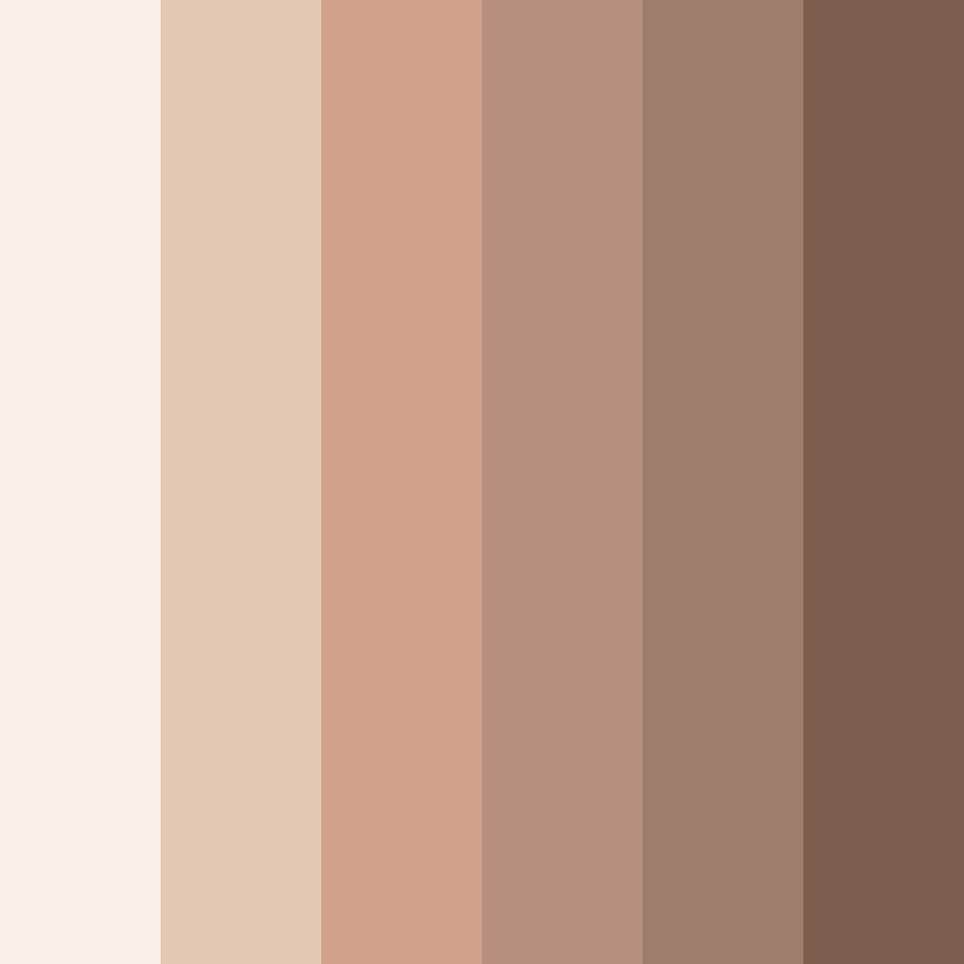 Download warm beige color palette PNG image (square)