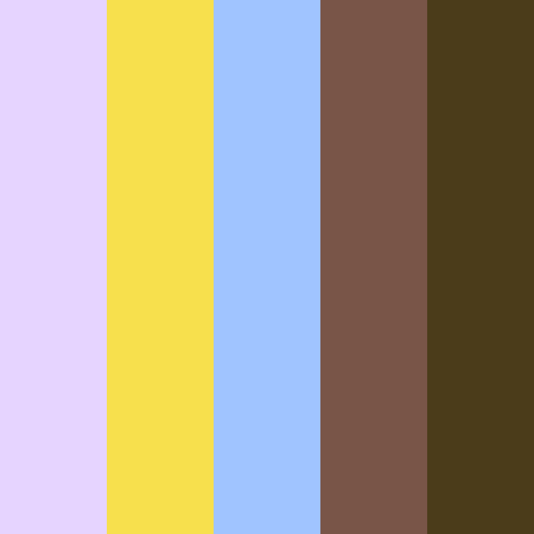 Download purple and yellow dream color palette PNG image (square)