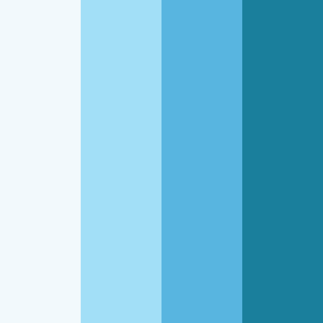 Download blue oasis color palette PNG image (square)