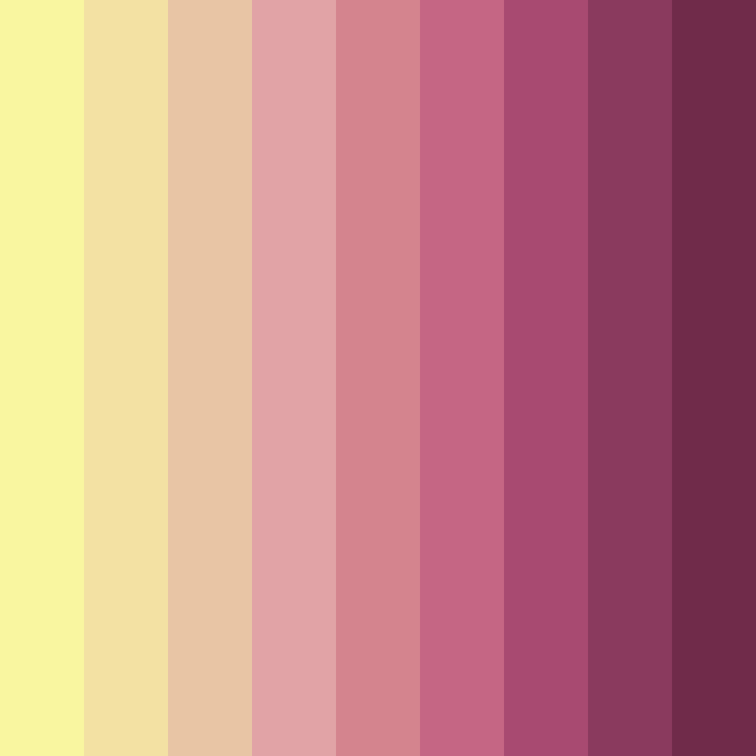 Download blushing sunrise color palette PNG image (square)