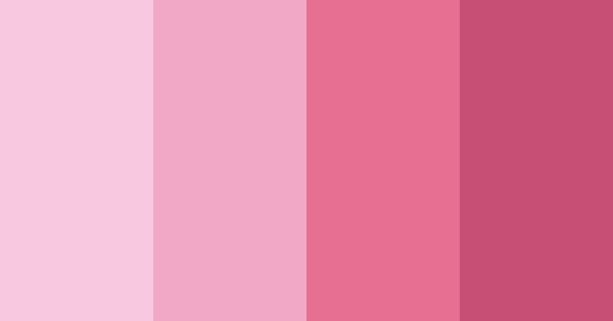 Download blushing blossoms color palette PNG image (landscape)