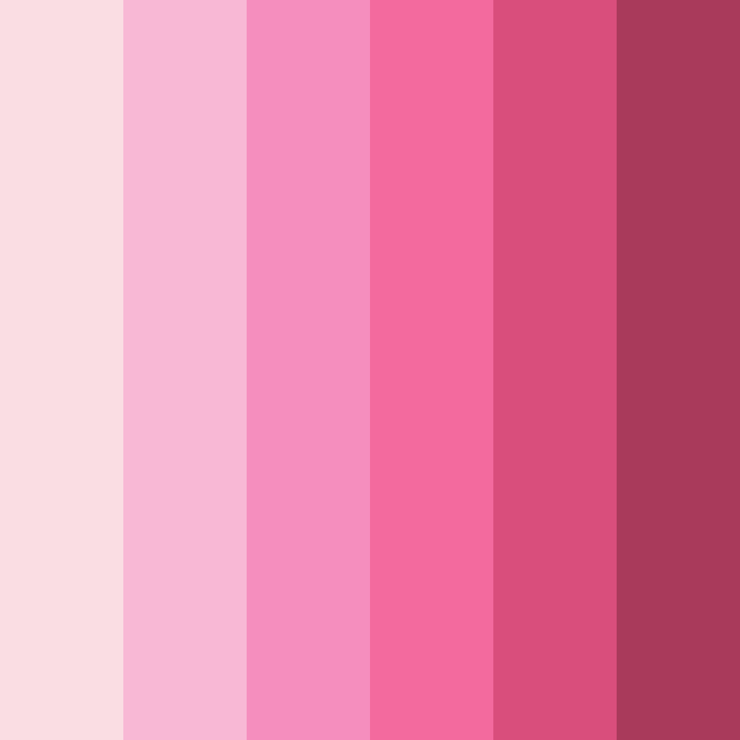 Download blushing blooms color palette PNG image (square)
