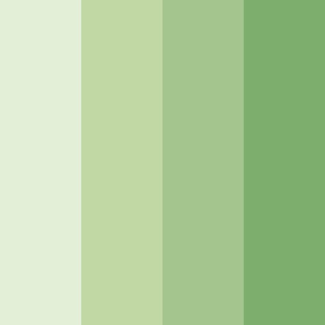Download serene meadow color palette PNG image (square)