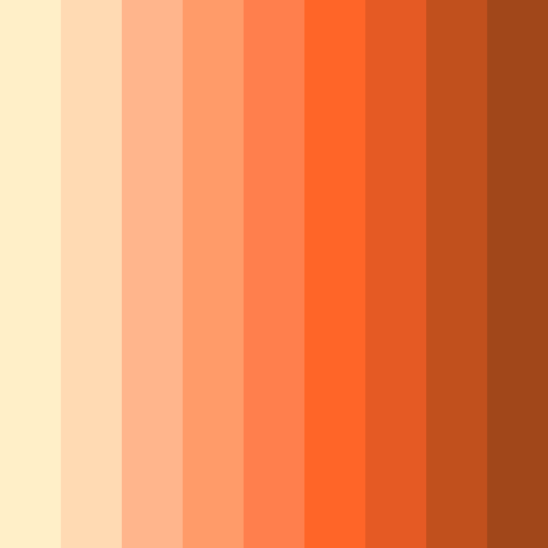 Download warm peach color palette PNG image (square)