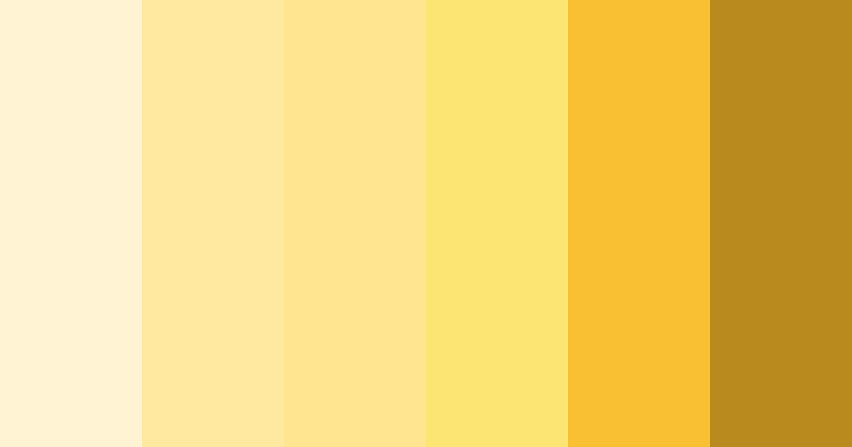 Download light yellow color palette PNG image (landscape)