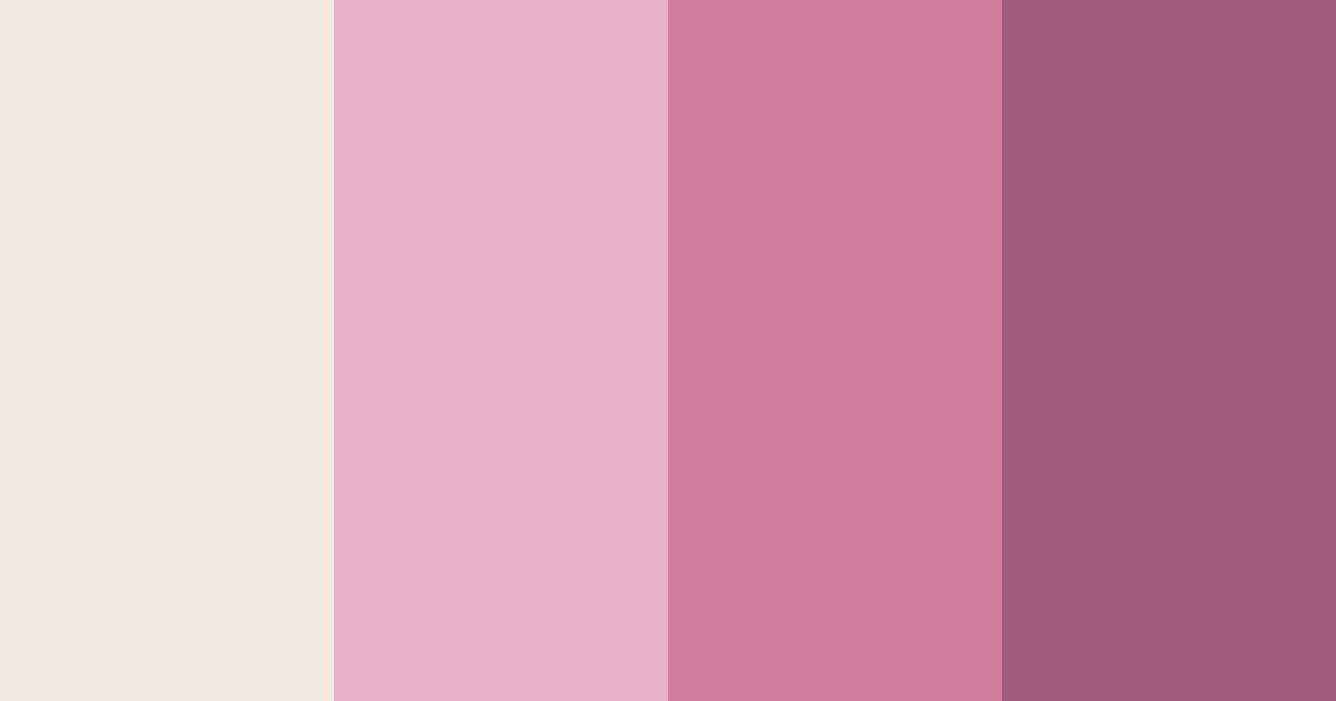 Download shades of pink color palette PNG image (landscape)
