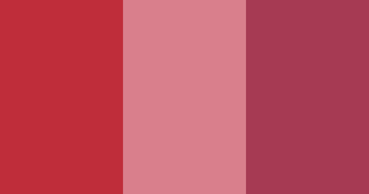 Download deep red bliss color palette PNG image (landscape)