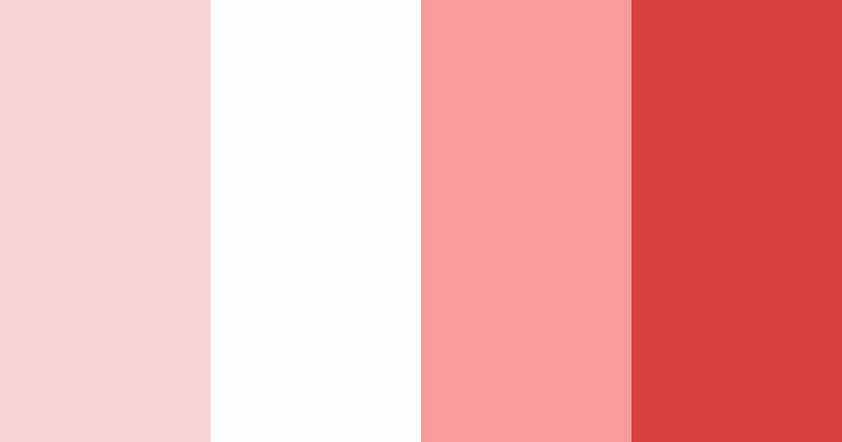 Download red and white contrast color palette PNG image (landscape)