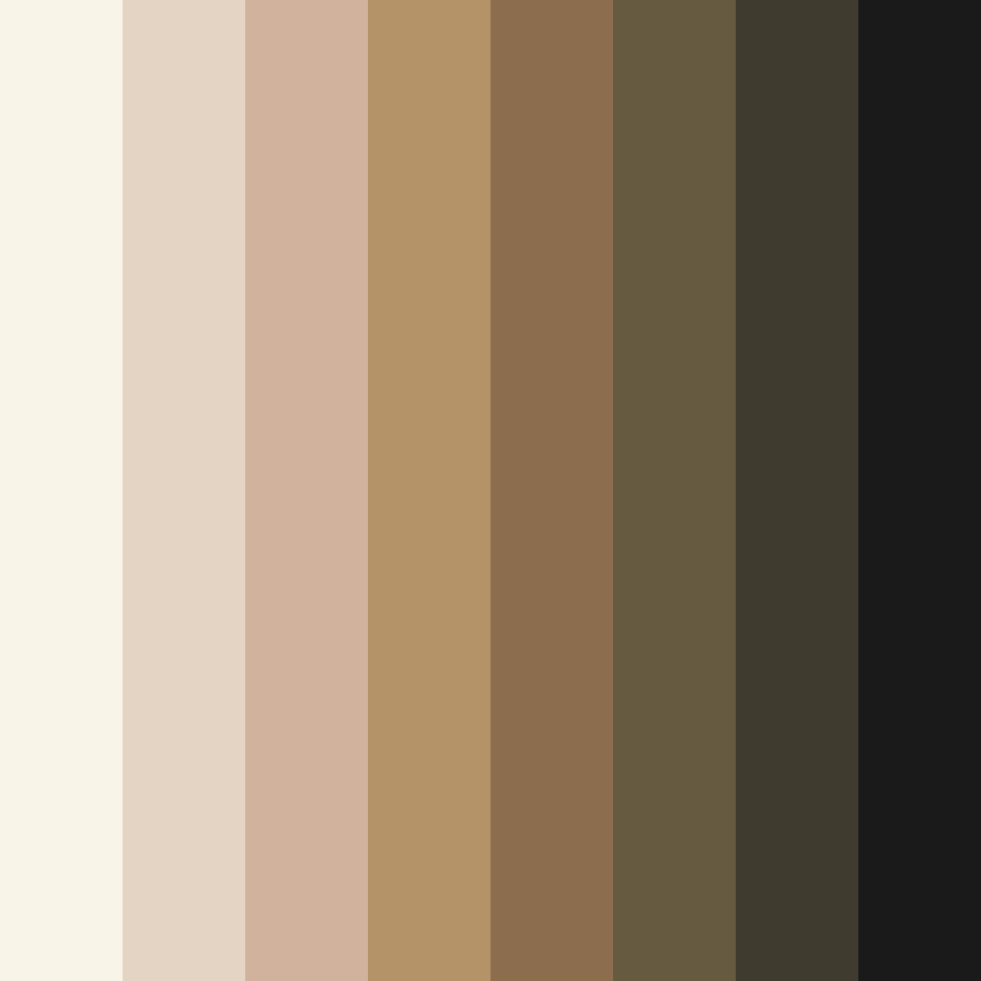 Download ebon cream dream color palette PNG image (square)