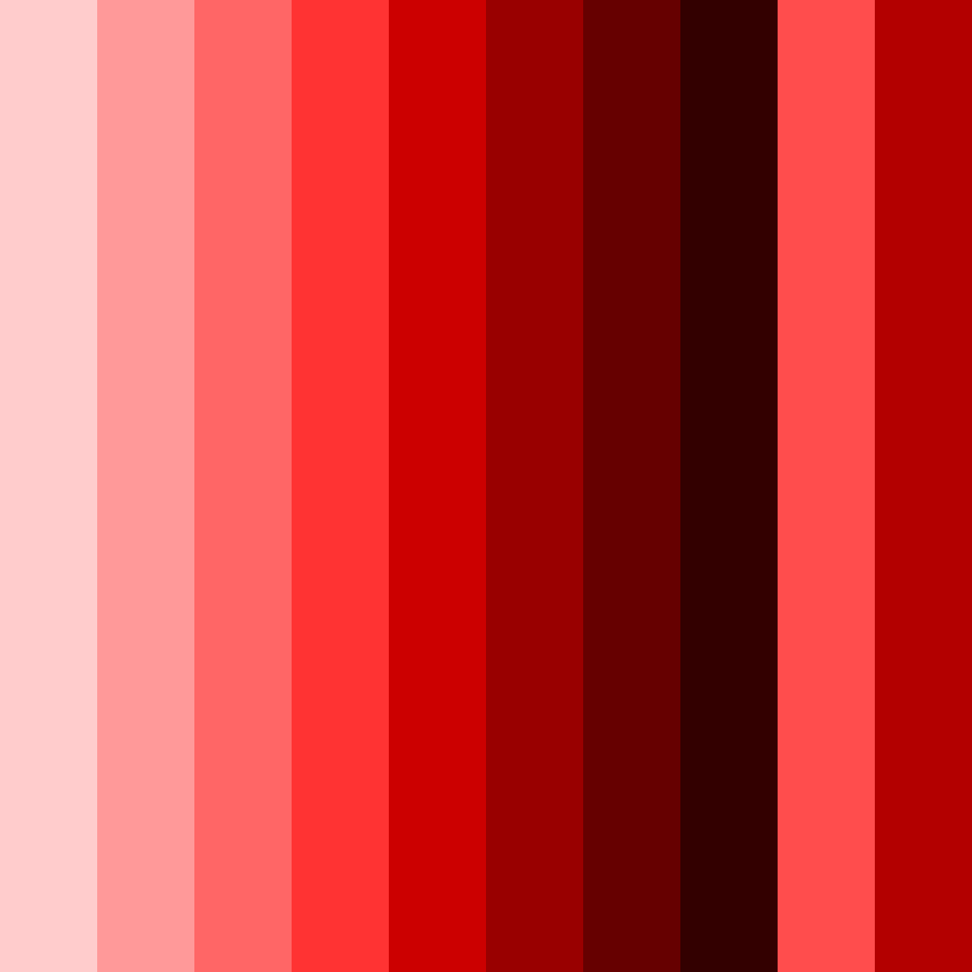 Download shades of red color palette PNG image (square)