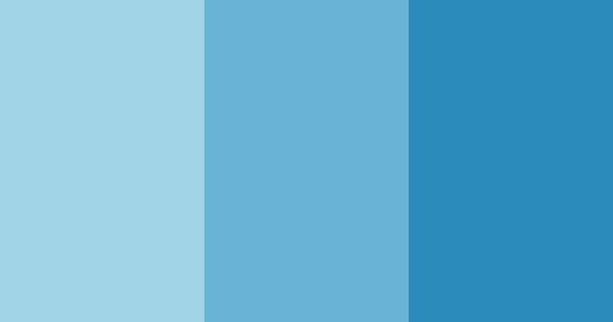 Download bubble blue color palette PNG image (landscape)