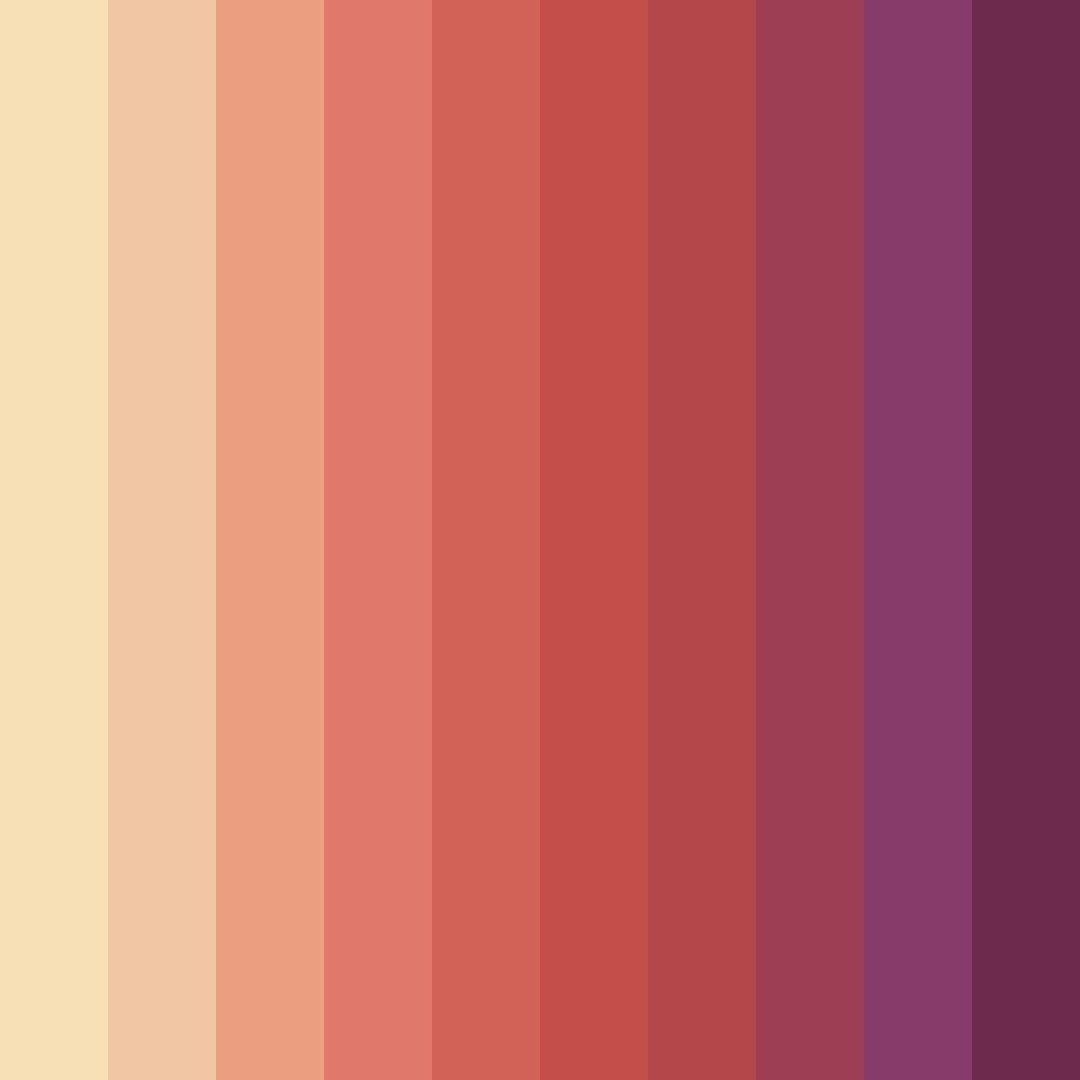 Download sunset embrace color palette PNG image (square)