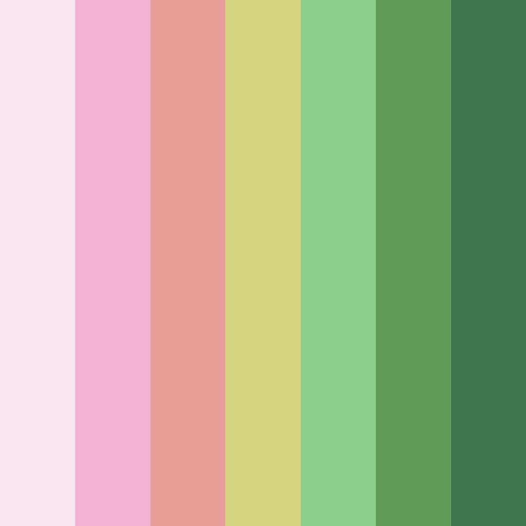 Download blossom grove color palette PNG image (square)
