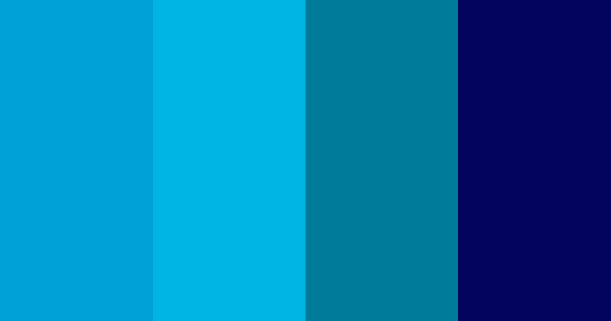 Download ocean blue color palette PNG image (landscape)