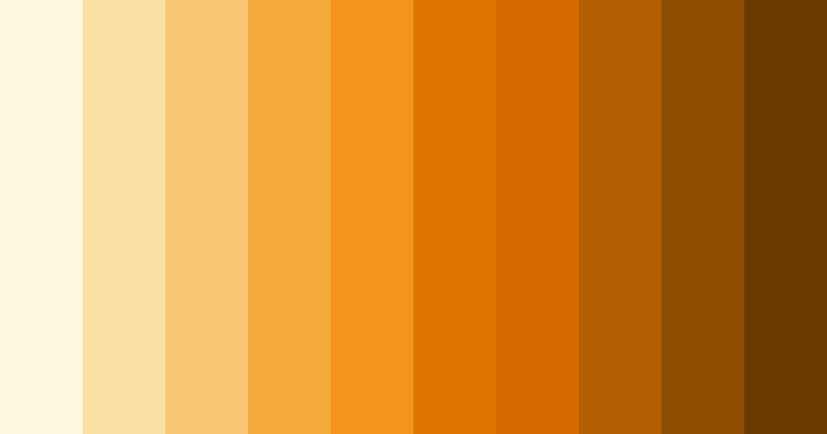 Download golden glow color palette PNG image (landscape)