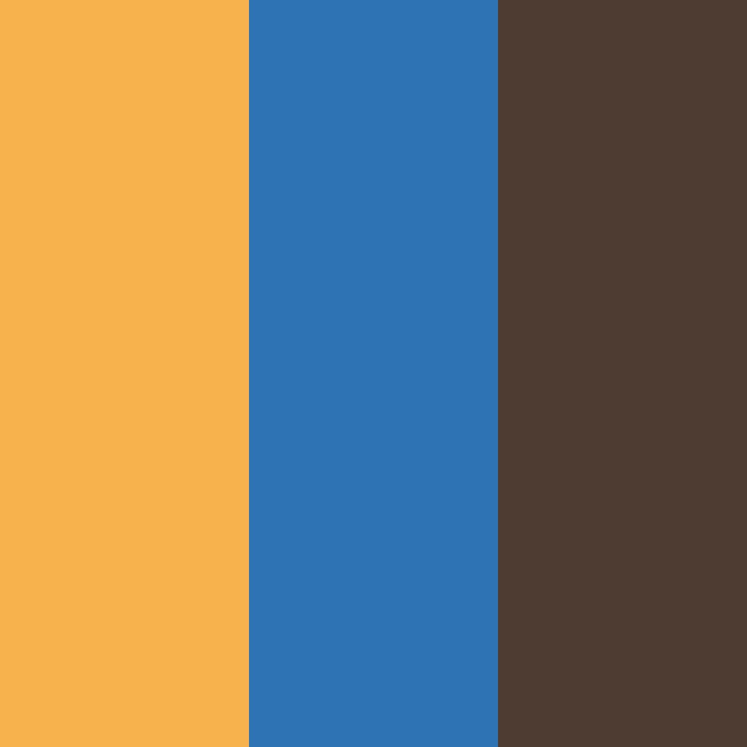 Download blue and orange harmony color palette PNG image (square)