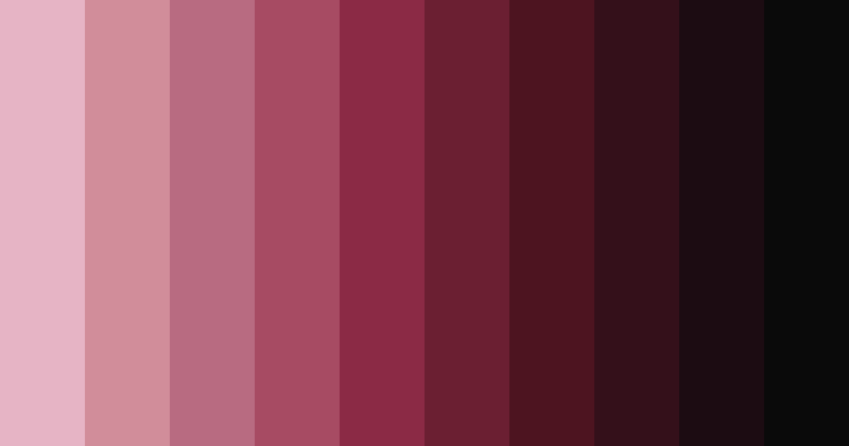 Download burgundy wine shades color palette PNG image (landscape)