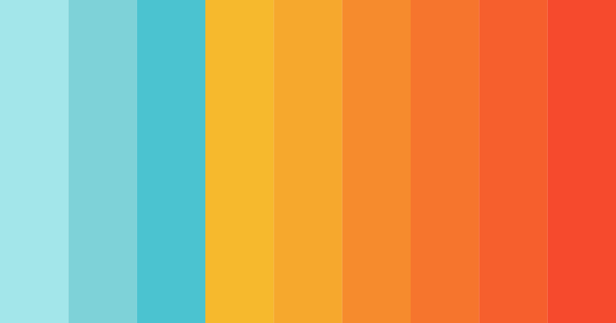 Download tropical sunrise color palette PNG image (landscape)