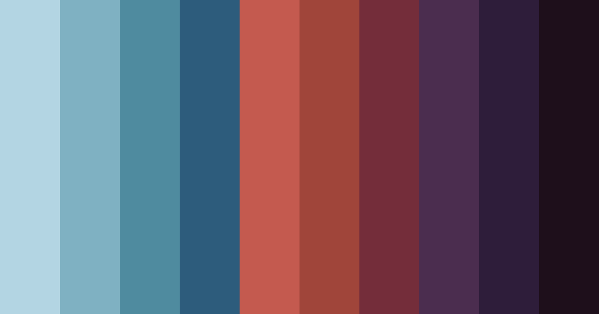 Download crimson waves color palette PNG image (landscape)