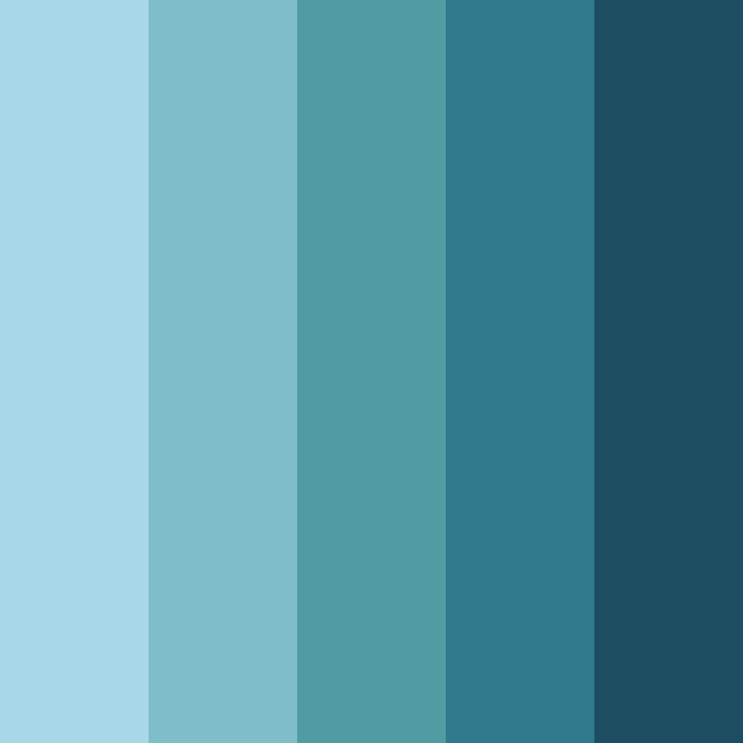 Download digital ocean color palette PNG image (square)