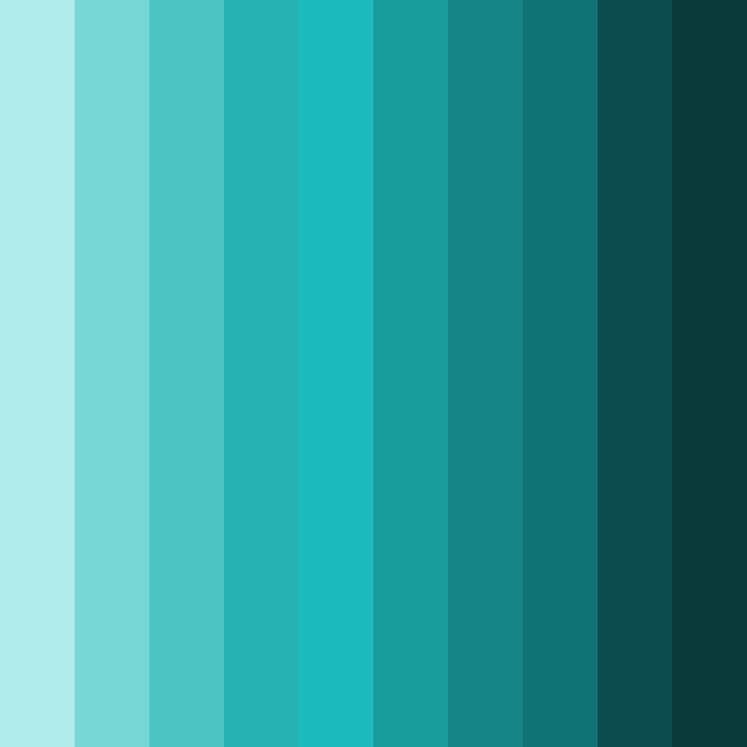 Download aqua cascade color palette PNG image (square)