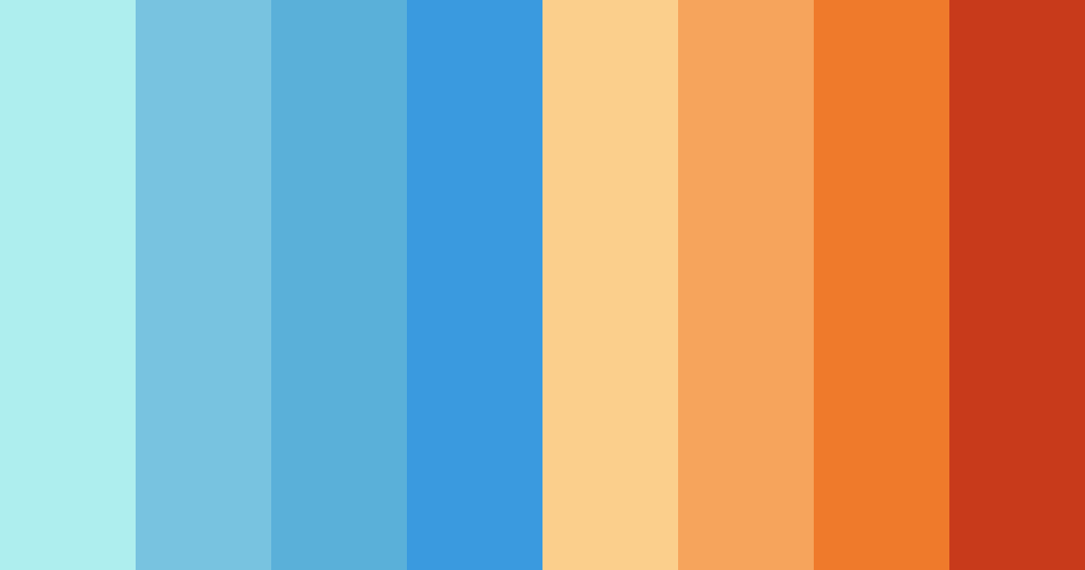 Download tropical dawn color palette PNG image (landscape)