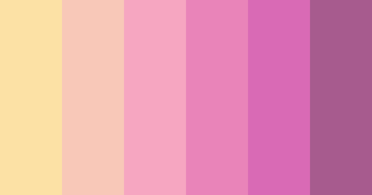 Download pink sunset color palette PNG image (landscape)