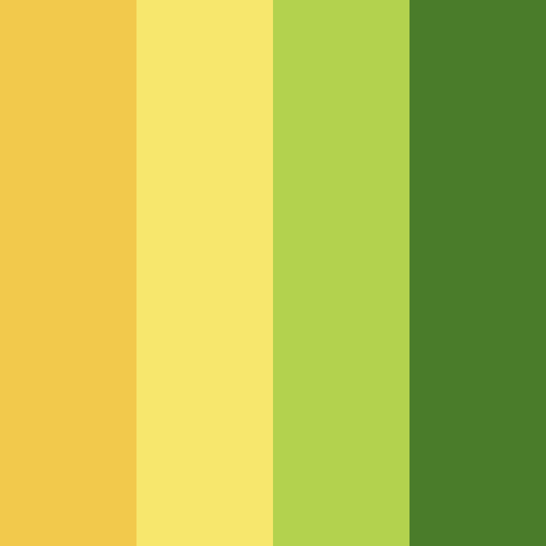 Download green sunshine color palette PNG image (square)