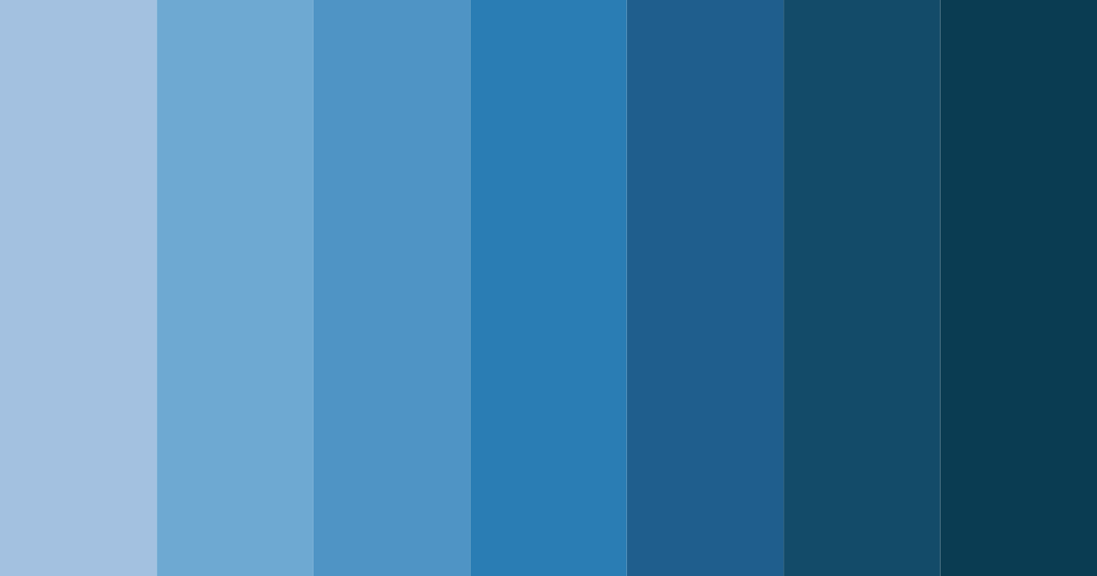 Download azure cascade color palette PNG image (landscape)