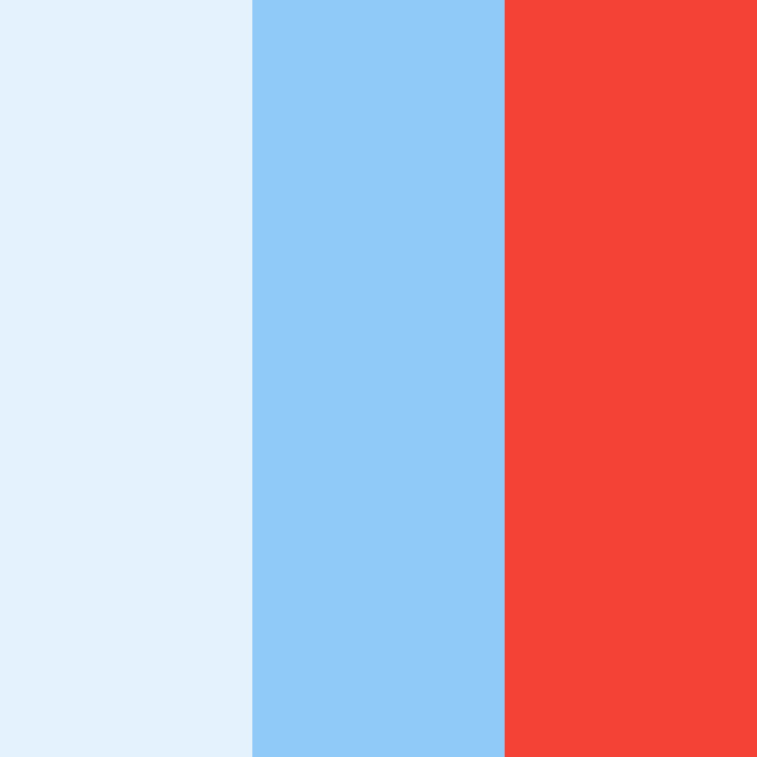 Download red, blue, white combination color palette PNG image (square)
