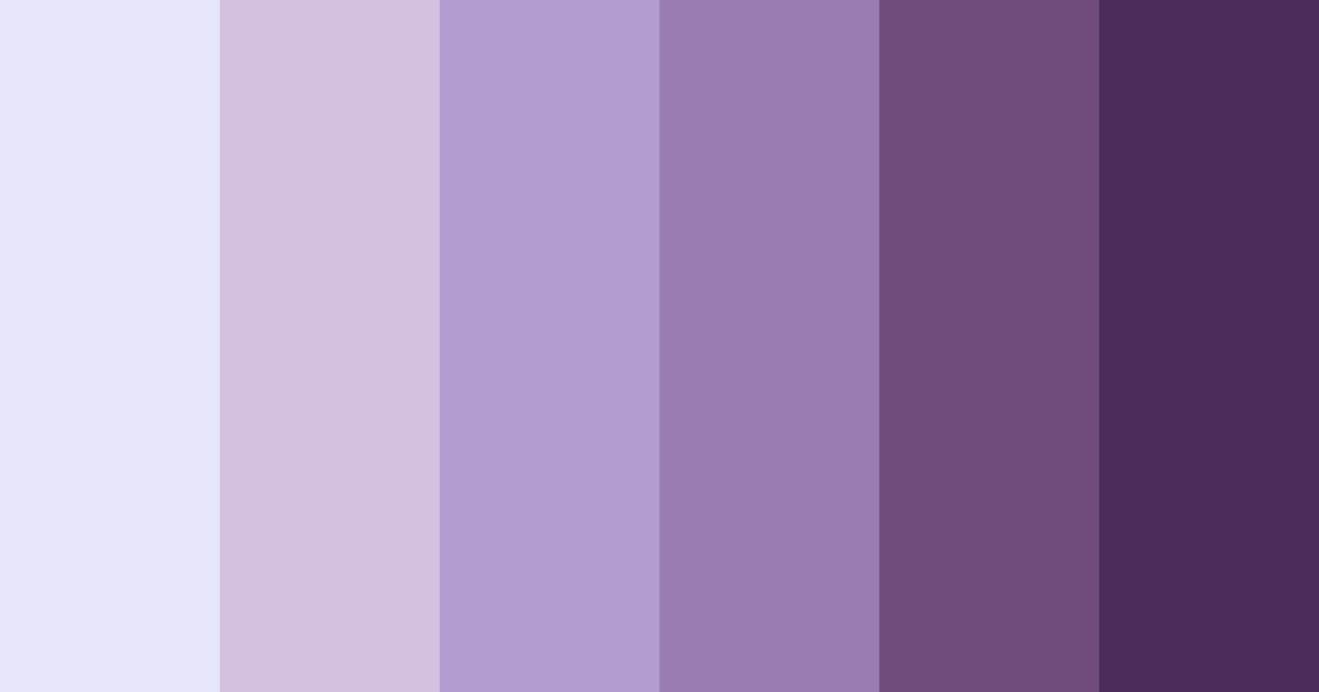 Download lavender shades color palette PNG image (landscape)