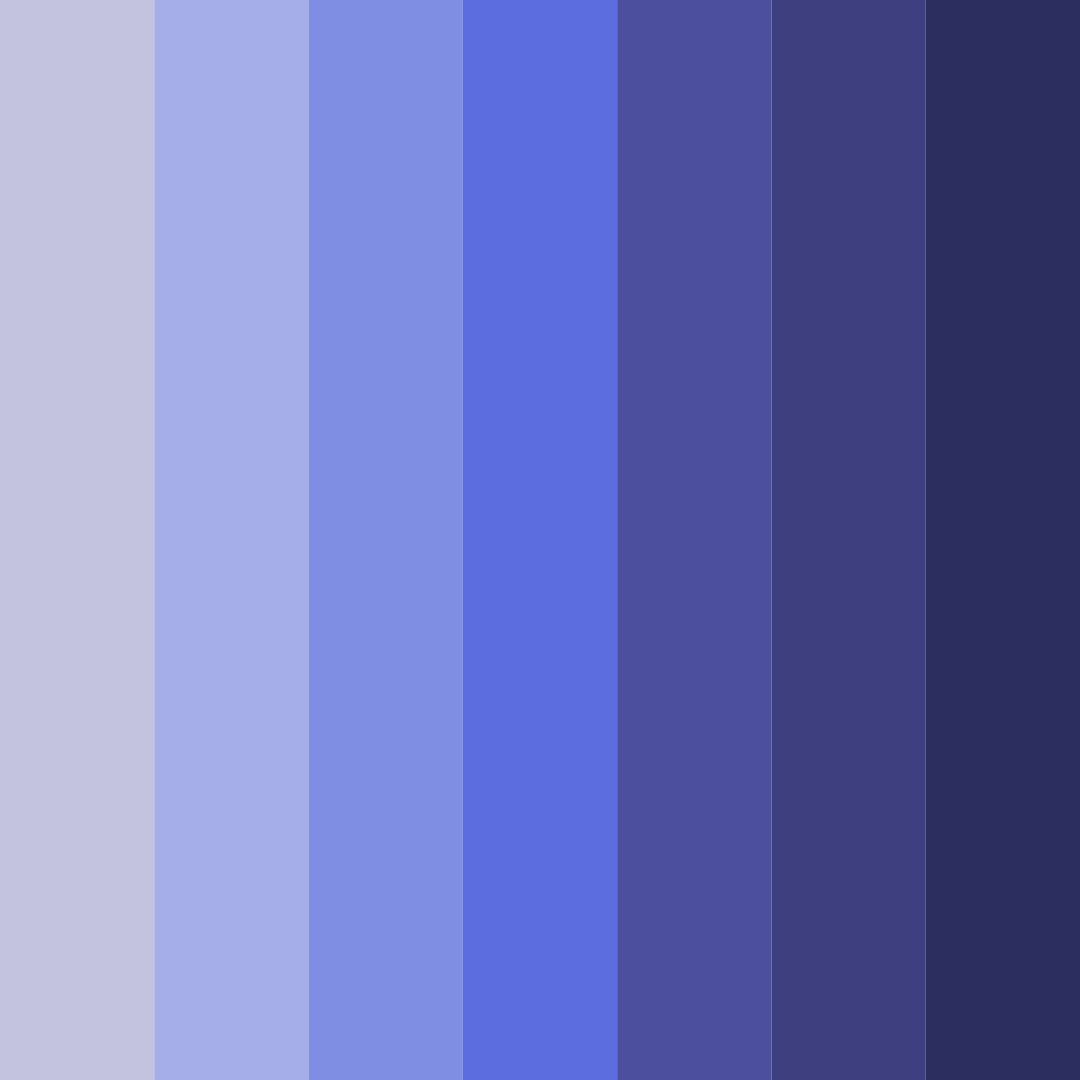Download shades of blue purple color palette PNG image (square)