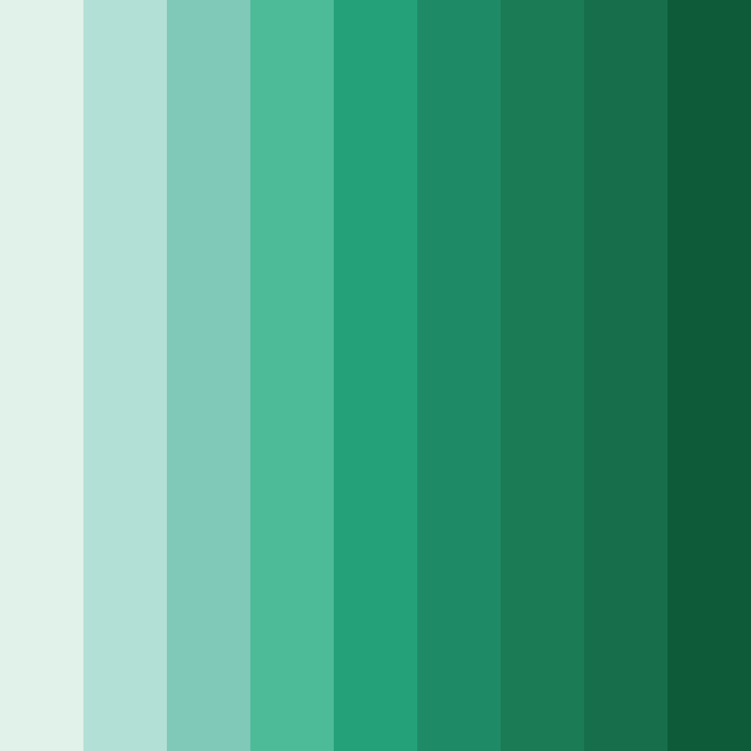 Download emerald serenity color palette PNG image (square)