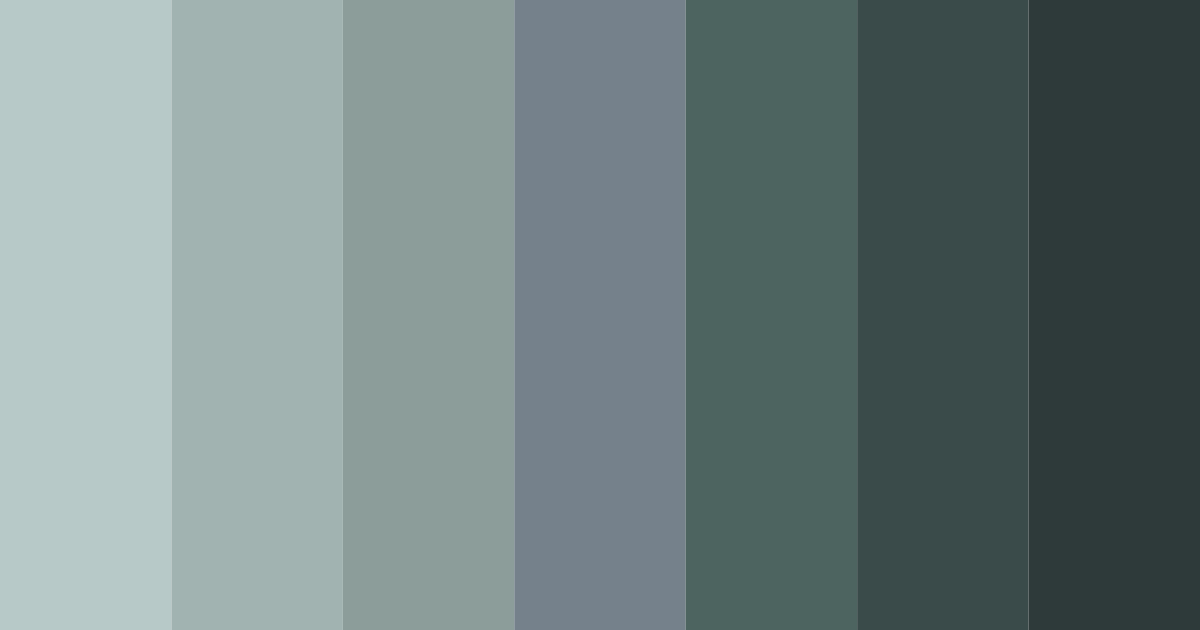 Download shades of blue gray color palette PNG image (landscape)
