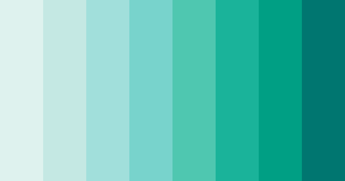 Download aqua harmony color palette PNG image (landscape)