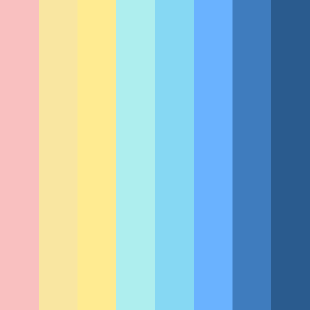 Download whimsical wonders color palette PNG image (square)