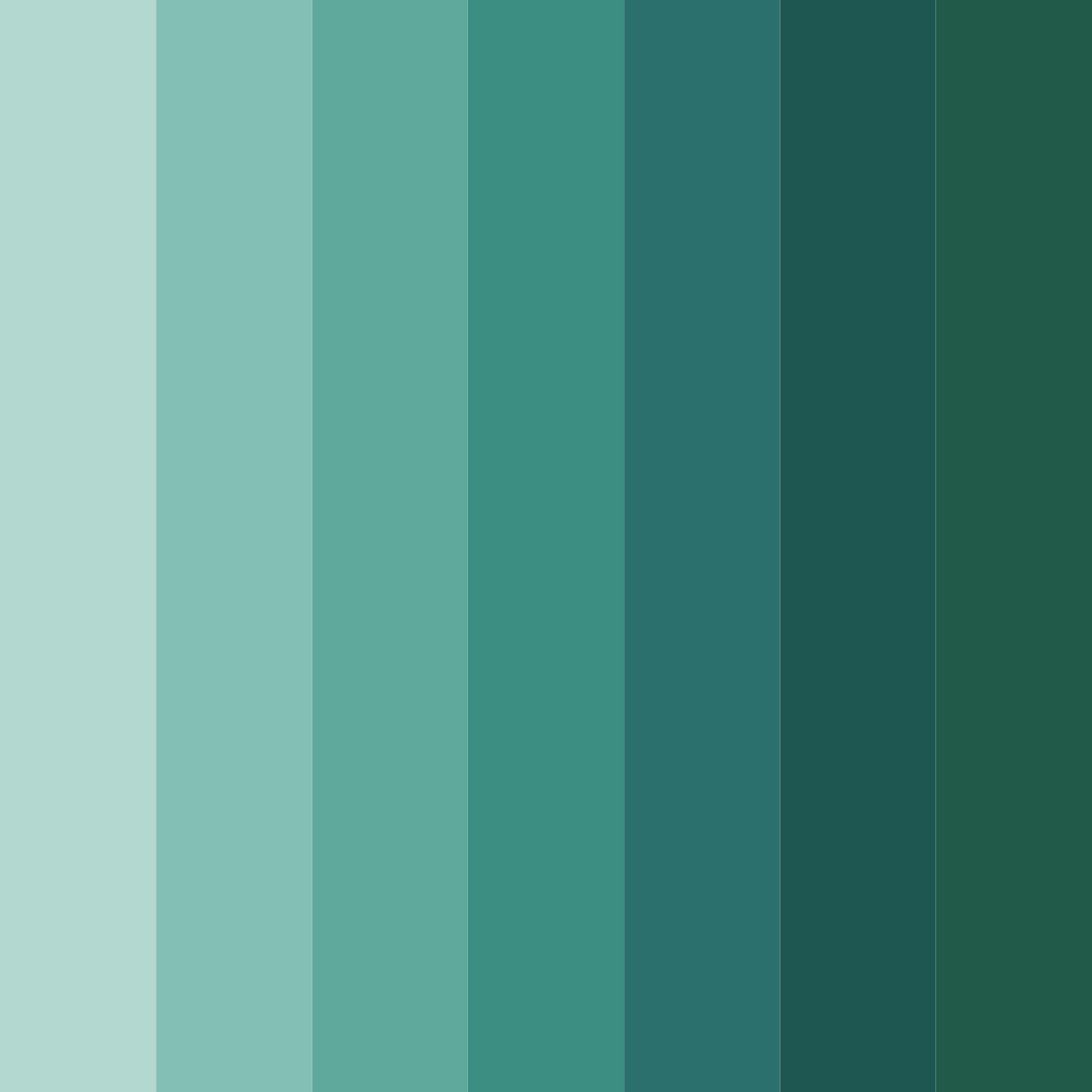 Download oceanic serenity color palette PNG image (square)