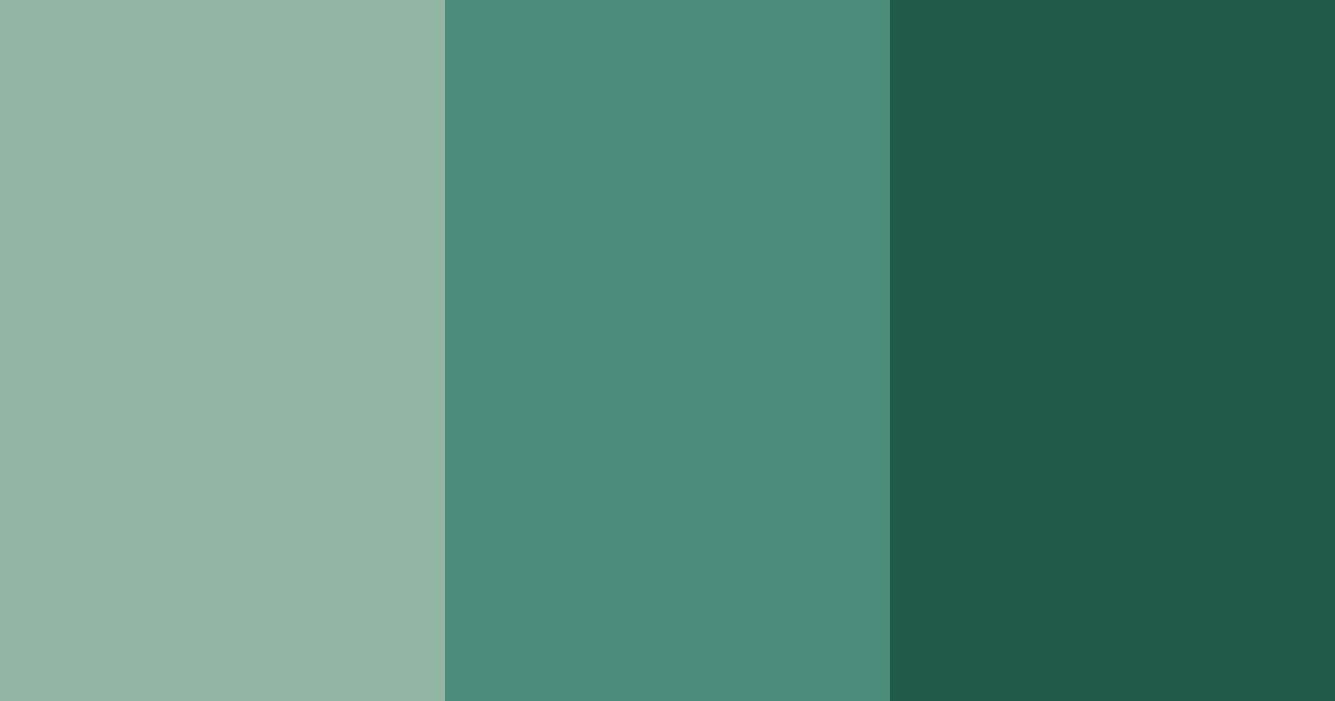 Download shades of green color palette PNG image (landscape)