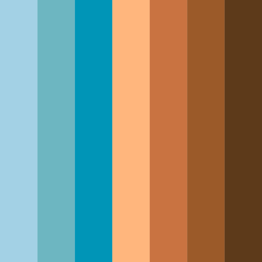 Download coastal ember color palette PNG image (square)