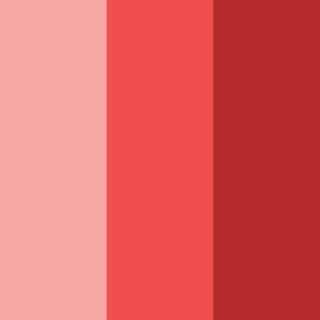 Download red shades color palette PNG image (square)