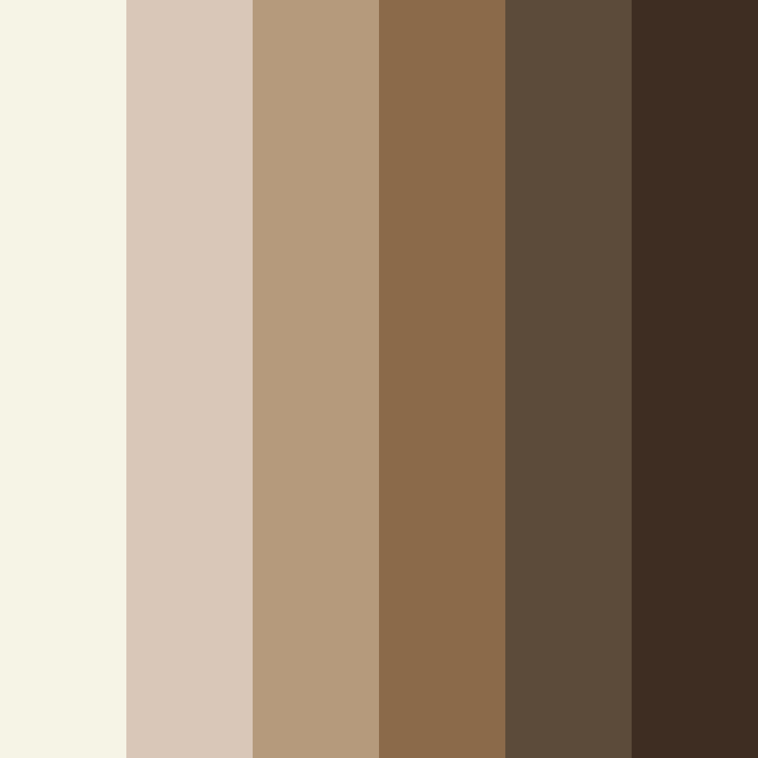 Download brown tones color palette PNG image (square)