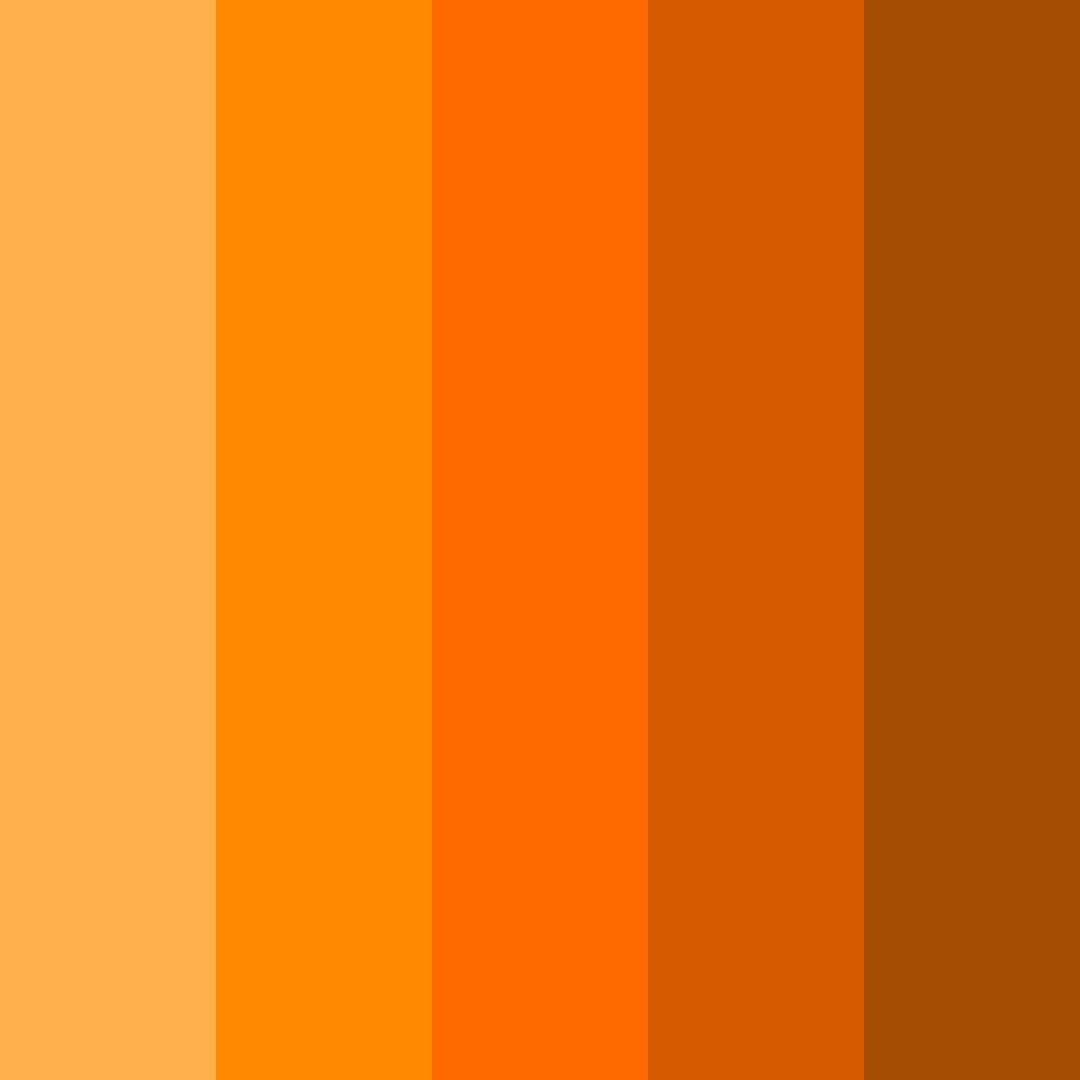 Download warm orange color palette PNG image (square)