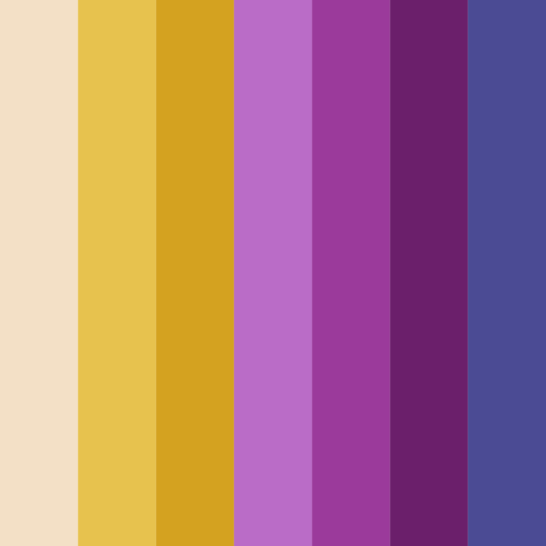 Download vibrant purple color palette PNG image (square)