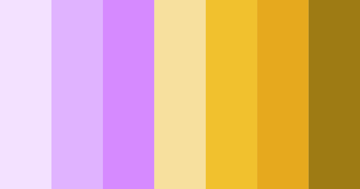Download lavender sunburst color palette PNG image (landscape)