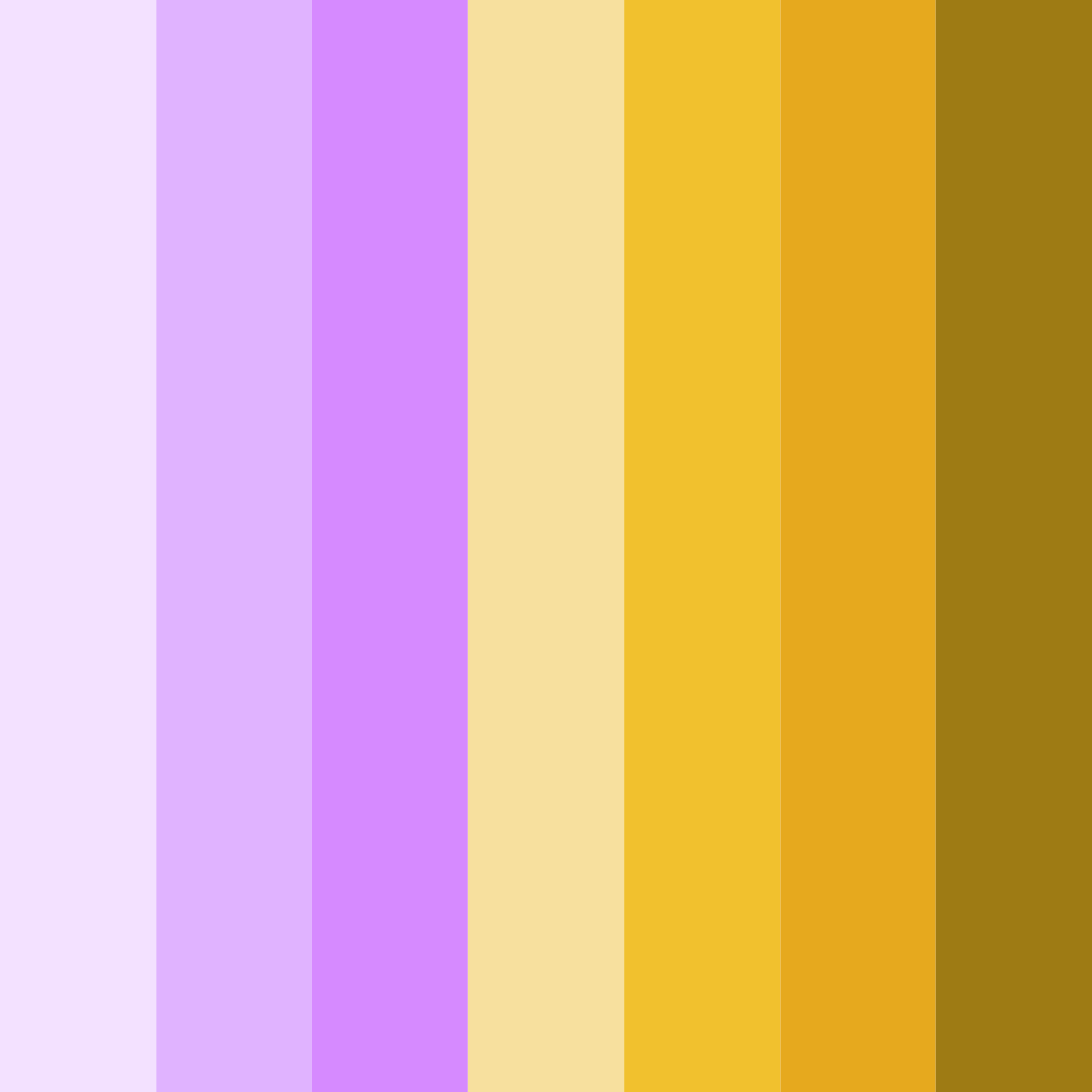 Download lavender sunburst color palette PNG image (square)