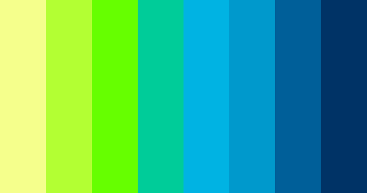 Download electric oasis color palette PNG image (landscape)