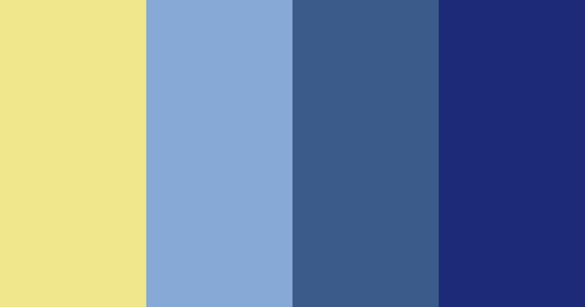 Download navy blue sunshine color palette PNG image (landscape)