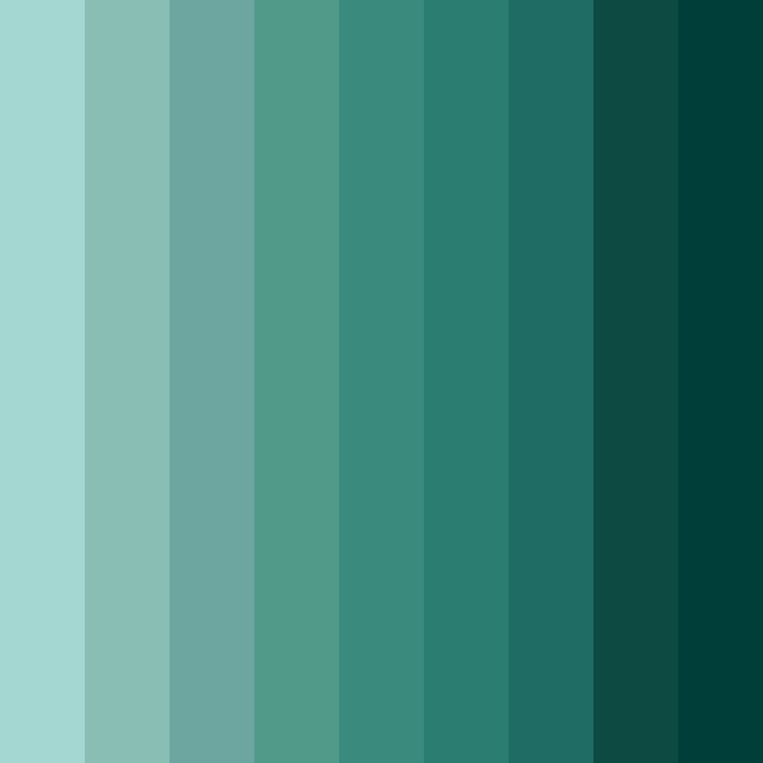 Download emerald oasis color palette PNG image (square)