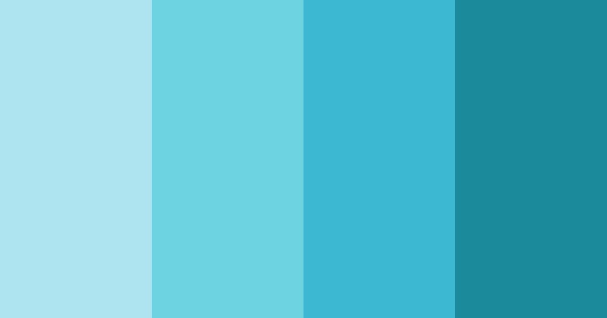 Download tropical tranquility color palette PNG image (landscape)