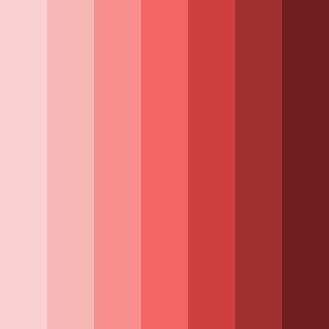 Download deep red shades color palette PNG image (square)